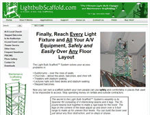 Tablet Screenshot of lightbulbscaffold.com